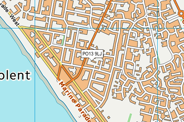 PO13 9LJ map - OS VectorMap District (Ordnance Survey) PO13 9LJ map - OS VectorMap District (Ordnance Survey)