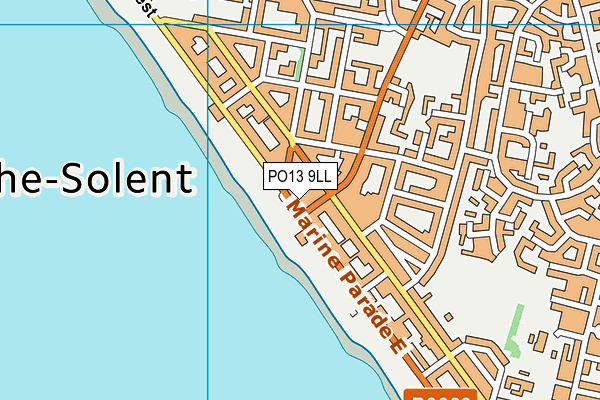 PO13 9LL map - OS VectorMap District (Ordnance Survey) PO13 9LL map - OS VectorMap District (Ordnance Survey)
