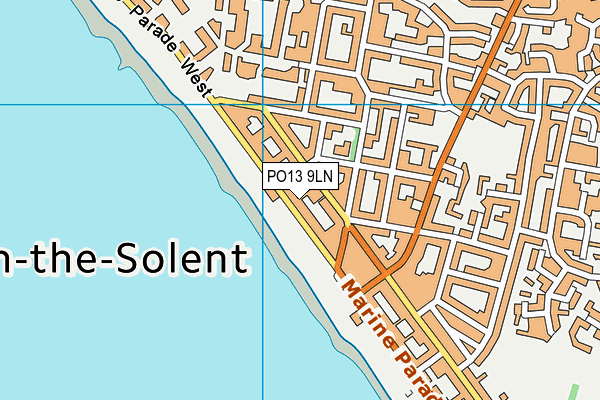PO13 9LN map - OS VectorMap District (Ordnance Survey) PO13 9LN map - OS VectorMap District (Ordnance Survey)
