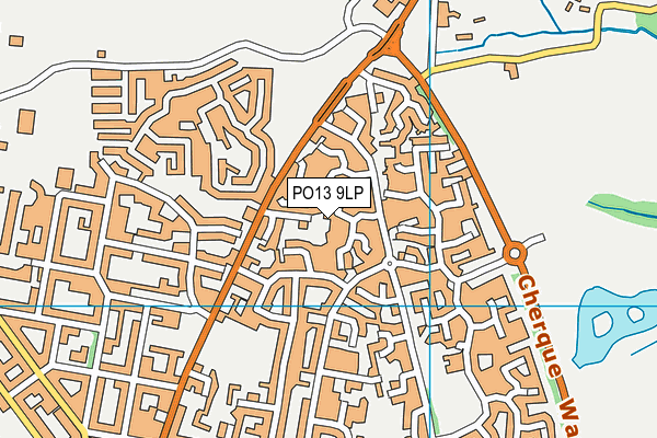 PO13 9LP map - OS VectorMap District (Ordnance Survey) PO13 9LP map - OS VectorMap District (Ordnance Survey)