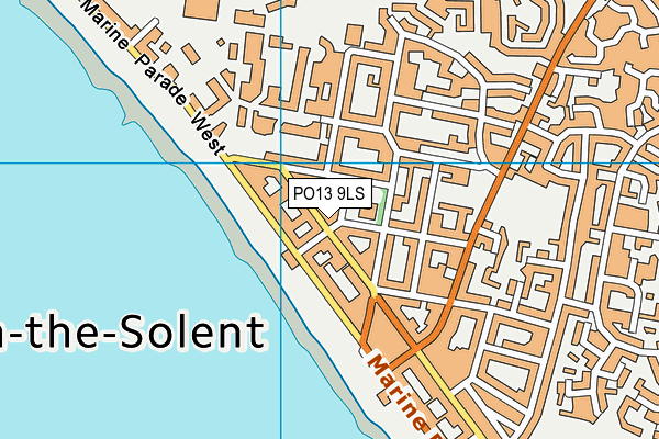 PO13 9LS map - OS VectorMap District (Ordnance Survey) PO13 9LS map - OS VectorMap District (Ordnance Survey)