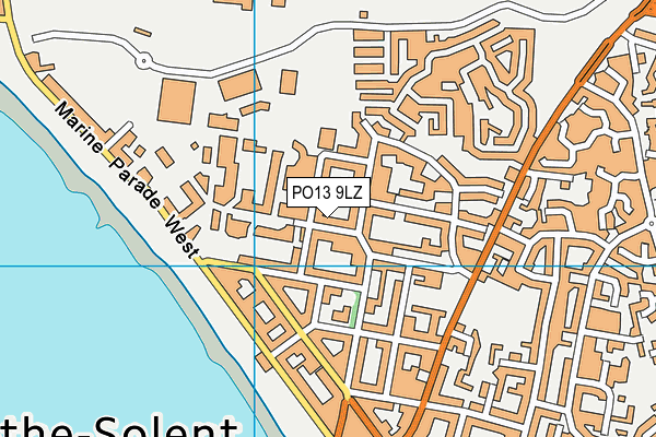 PO13 9LZ map - OS VectorMap District (Ordnance Survey) PO13 9LZ map - OS VectorMap District (Ordnance Survey)