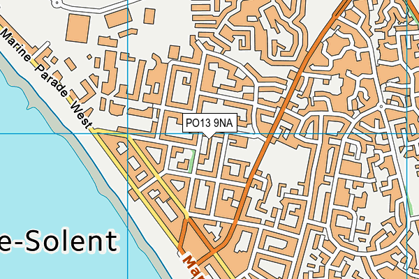 PO13 9NA map - OS VectorMap District (Ordnance Survey) PO13 9NA map - OS VectorMap District (Ordnance Survey)