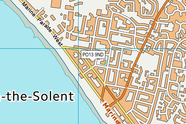 PO13 9ND map - OS VectorMap District (Ordnance Survey)