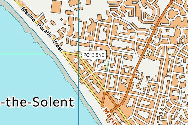 PO13 9NE map - OS VectorMap District (Ordnance Survey) PO13 9NE map - OS VectorMap District (Ordnance Survey)