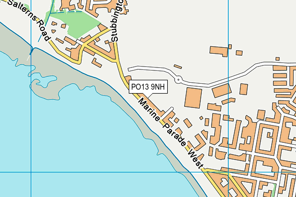 PO13 9NH map - OS VectorMap District (Ordnance Survey) PO13 9NH map - OS VectorMap District (Ordnance Survey)