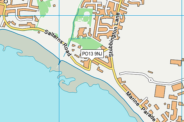 PO13 9NJ map - OS VectorMap District (Ordnance Survey) PO13 9NJ map - OS VectorMap District (Ordnance Survey)