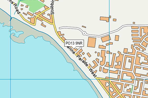 PO13 9NR map - OS VectorMap District (Ordnance Survey)