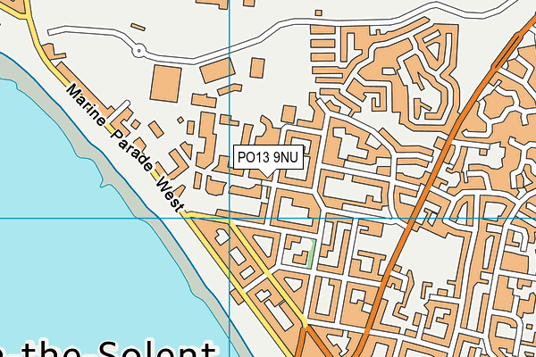 PO13 9NU map - OS VectorMap District (Ordnance Survey) PO13 9NU map - OS VectorMap District (Ordnance Survey)
