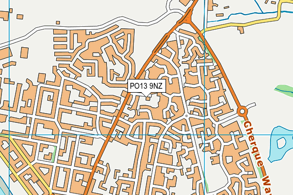 PO13 9NZ map - OS VectorMap District (Ordnance Survey) PO13 9NZ map - OS VectorMap District (Ordnance Survey)