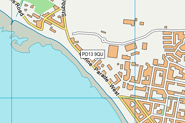 PO13 9QU map - OS VectorMap District (Ordnance Survey) PO13 9QU map - OS VectorMap District (Ordnance Survey)