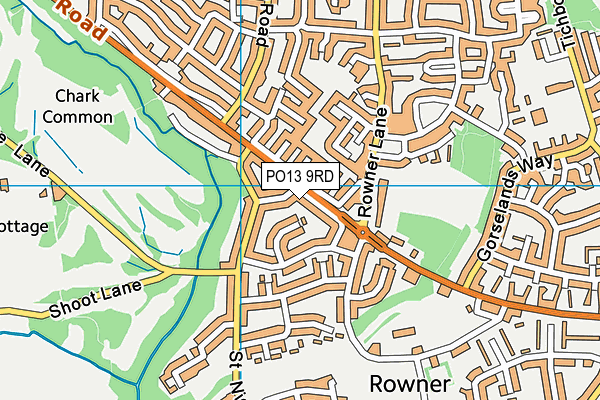 PO13 9RD map - OS VectorMap District (Ordnance Survey) PO13 9RD map - OS VectorMap District (Ordnance Survey)