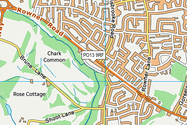 PO13 9RF map - OS VectorMap District (Ordnance Survey) PO13 9RF map - OS VectorMap District (Ordnance Survey)