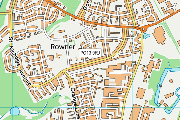PO13 9RJ map - OS VectorMap District (Ordnance Survey) PO13 9RJ map - OS VectorMap District (Ordnance Survey)
