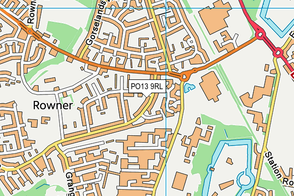 PO13 9RL map - OS VectorMap District (Ordnance Survey) PO13 9RL map - OS VectorMap District (Ordnance Survey)