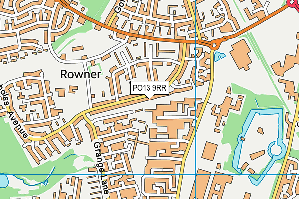PO13 9RR map - OS VectorMap District (Ordnance Survey) PO13 9RR map - OS VectorMap District (Ordnance Survey)