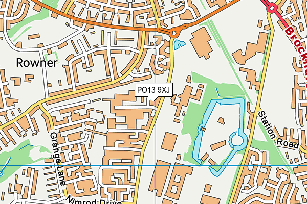 PO13 9XJ map - OS VectorMap District (Ordnance Survey) PO13 9XJ map - OS VectorMap District (Ordnance Survey)