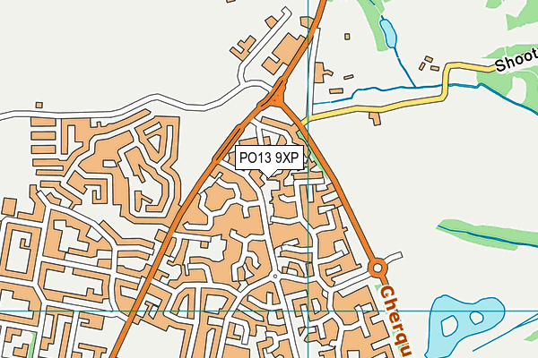 PO13 9XP map - OS VectorMap District (Ordnance Survey) PO13 9XP map - OS VectorMap District (Ordnance Survey)