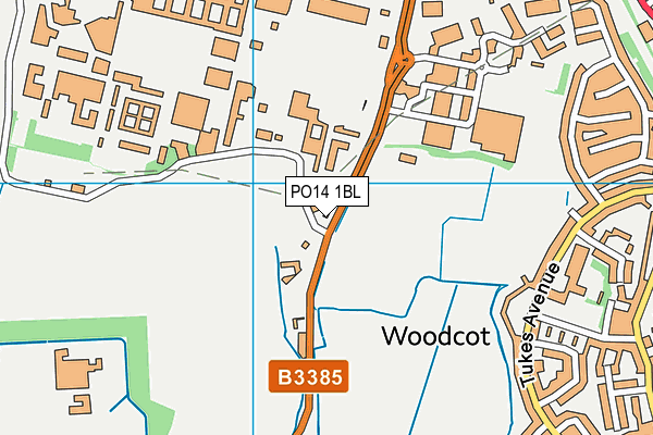 PO14 1BL map - OS VectorMap District (Ordnance Survey) PO14 1BL map - OS VectorMap District (Ordnance Survey)