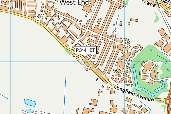 PO14 1BT map - OS VectorMap District (Ordnance Survey) PO14 1BT map - OS VectorMap District (Ordnance Survey)