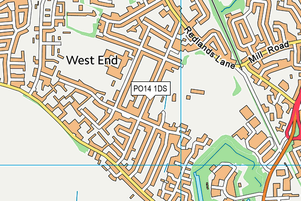 PO14 1DS map - OS VectorMap District (Ordnance Survey) PO14 1DS map - OS VectorMap District (Ordnance Survey)