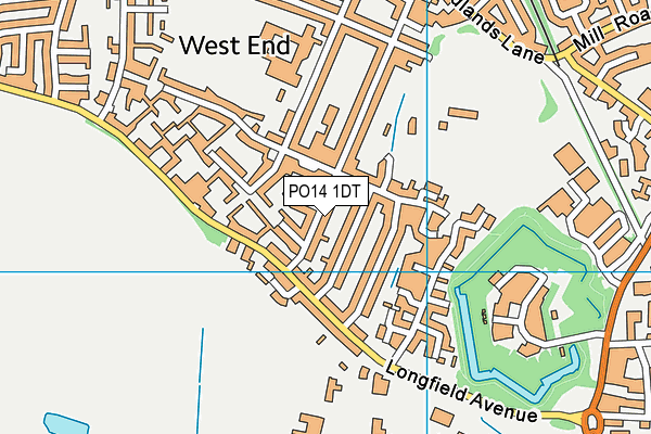 PO14 1DT map - OS VectorMap District (Ordnance Survey) PO14 1DT map - OS VectorMap District (Ordnance Survey)