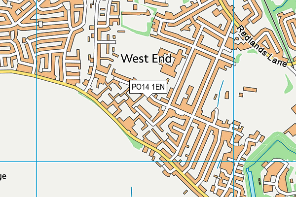 PO14 1EN map - OS VectorMap District (Ordnance Survey) PO14 1EN map - OS VectorMap District (Ordnance Survey)
