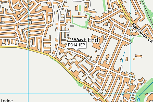 PO14 1EP map - OS VectorMap District (Ordnance Survey) PO14 1EP map - OS VectorMap District (Ordnance Survey)
