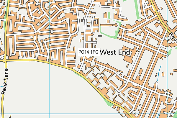 PO14 1FG map - OS VectorMap District (Ordnance Survey) PO14 1FG map - OS VectorMap District (Ordnance Survey)