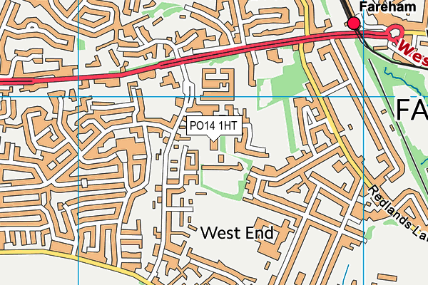 PO14 1HT map - OS VectorMap District (Ordnance Survey) PO14 1HT map - OS VectorMap District (Ordnance Survey)