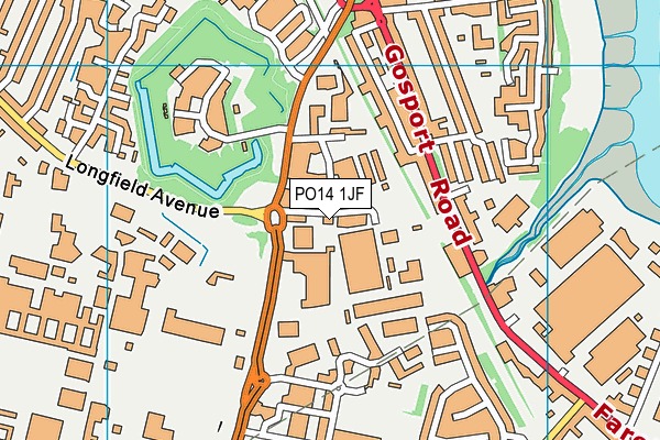 PO14 1JF map - OS VectorMap District (Ordnance Survey) PO14 1JF map - OS VectorMap District (Ordnance Survey)