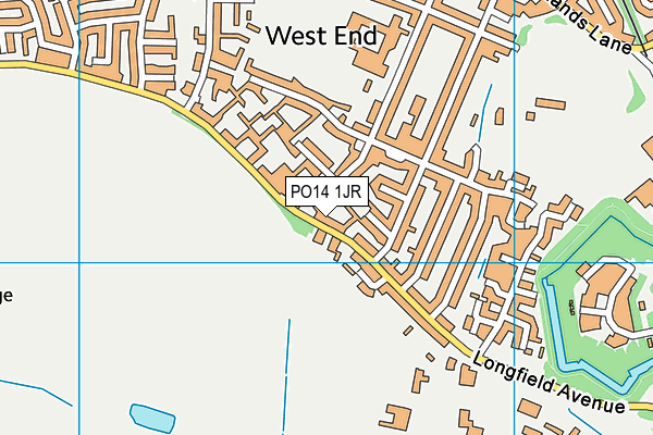 PO14 1JR map - OS VectorMap District (Ordnance Survey) PO14 1JR map - OS VectorMap District (Ordnance Survey)