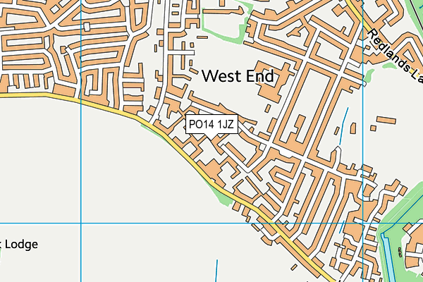 PO14 1JZ map - OS VectorMap District (Ordnance Survey) PO14 1JZ map - OS VectorMap District (Ordnance Survey)