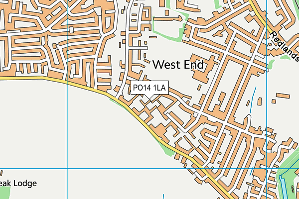 PO14 1LA map - OS VectorMap District (Ordnance Survey) PO14 1LA map - OS VectorMap District (Ordnance Survey)