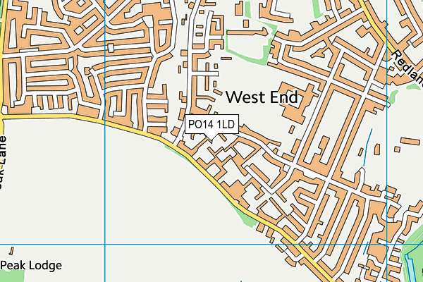 PO14 1LD map - OS VectorMap District (Ordnance Survey) PO14 1LD map - OS VectorMap District (Ordnance Survey)