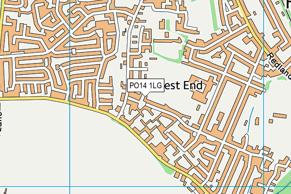 PO14 1LG map - OS VectorMap District (Ordnance Survey) PO14 1LG map - OS VectorMap District (Ordnance Survey)