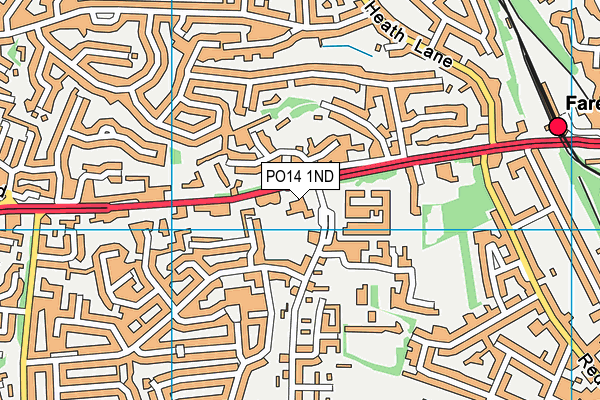 PO14 1ND map - OS VectorMap District (Ordnance Survey) PO14 1ND map - OS VectorMap District (Ordnance Survey)