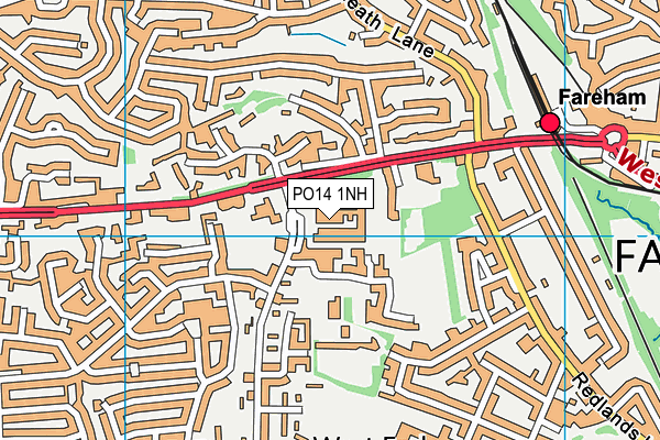 PO14 1NH map - OS VectorMap District (Ordnance Survey) PO14 1NH map - OS VectorMap District (Ordnance Survey)