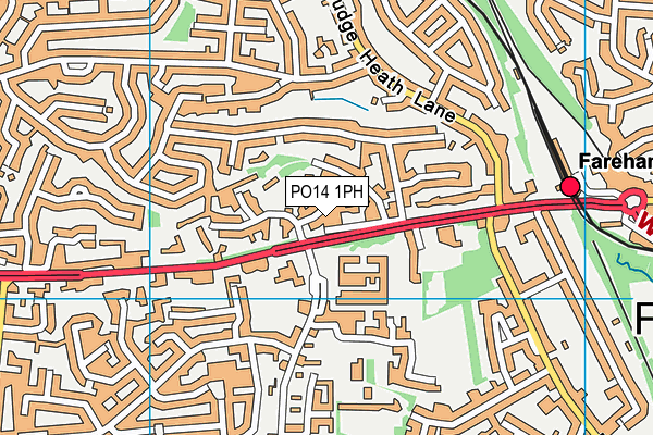PO14 1PH map - OS VectorMap District (Ordnance Survey) PO14 1PH map - OS VectorMap District (Ordnance Survey)