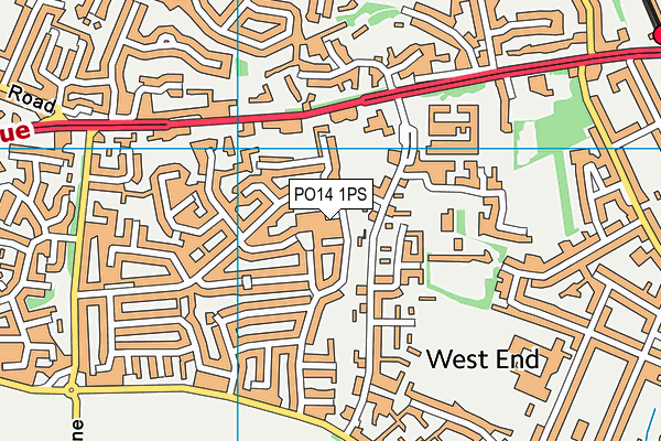 PO14 1PS map - OS VectorMap District (Ordnance Survey) PO14 1PS map - OS VectorMap District (Ordnance Survey)