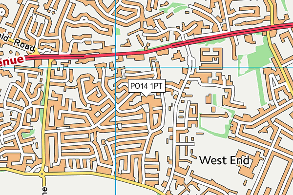 PO14 1PT map - OS VectorMap District (Ordnance Survey) PO14 1PT map - OS VectorMap District (Ordnance Survey)