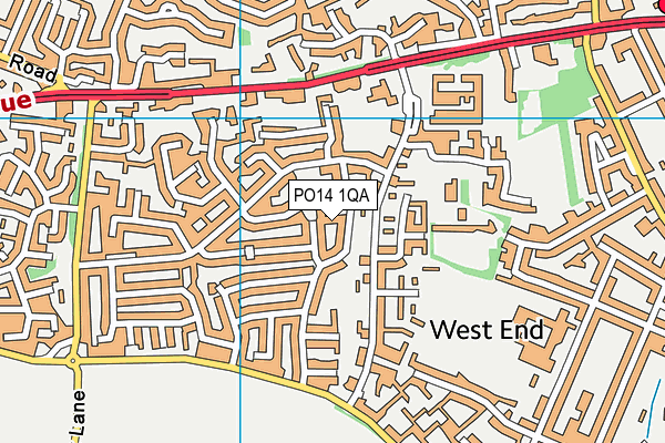 PO14 1QA map - OS VectorMap District (Ordnance Survey) PO14 1QA map - OS VectorMap District (Ordnance Survey)