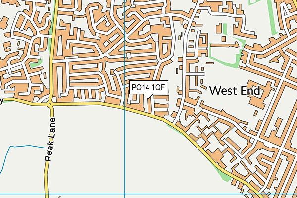 PO14 1QF map - OS VectorMap District (Ordnance Survey) PO14 1QF map - OS VectorMap District (Ordnance Survey)