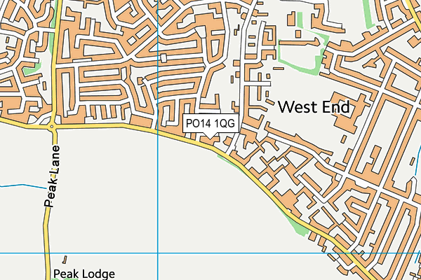 PO14 1QG map - OS VectorMap District (Ordnance Survey) PO14 1QG map - OS VectorMap District (Ordnance Survey)
