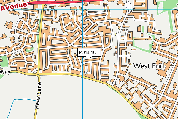 PO14 1QL map - OS VectorMap District (Ordnance Survey) PO14 1QL map - OS VectorMap District (Ordnance Survey)