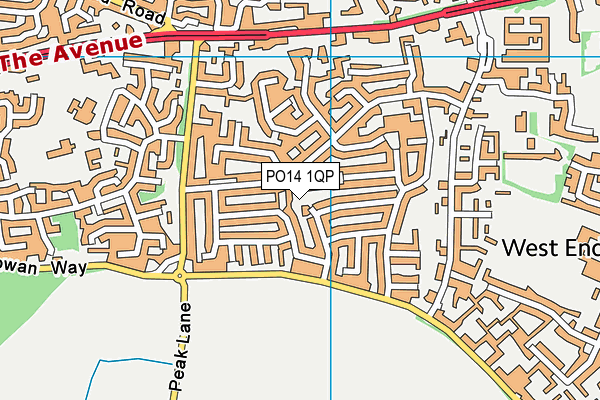 PO14 1QP map - OS VectorMap District (Ordnance Survey) PO14 1QP map - OS VectorMap District (Ordnance Survey)