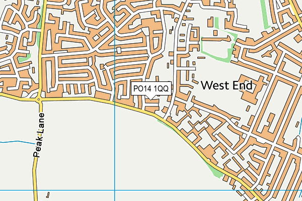 PO14 1QQ map - OS VectorMap District (Ordnance Survey) PO14 1QQ map - OS VectorMap District (Ordnance Survey)