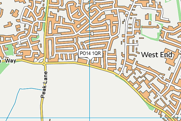 PO14 1QR map - OS VectorMap District (Ordnance Survey) PO14 1QR map - OS VectorMap District (Ordnance Survey)
