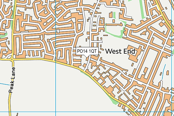 PO14 1QT map - OS VectorMap District (Ordnance Survey) PO14 1QT map - OS VectorMap District (Ordnance Survey)