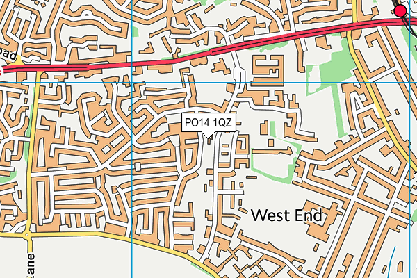 PO14 1QZ map - OS VectorMap District (Ordnance Survey) PO14 1QZ map - OS VectorMap District (Ordnance Survey)